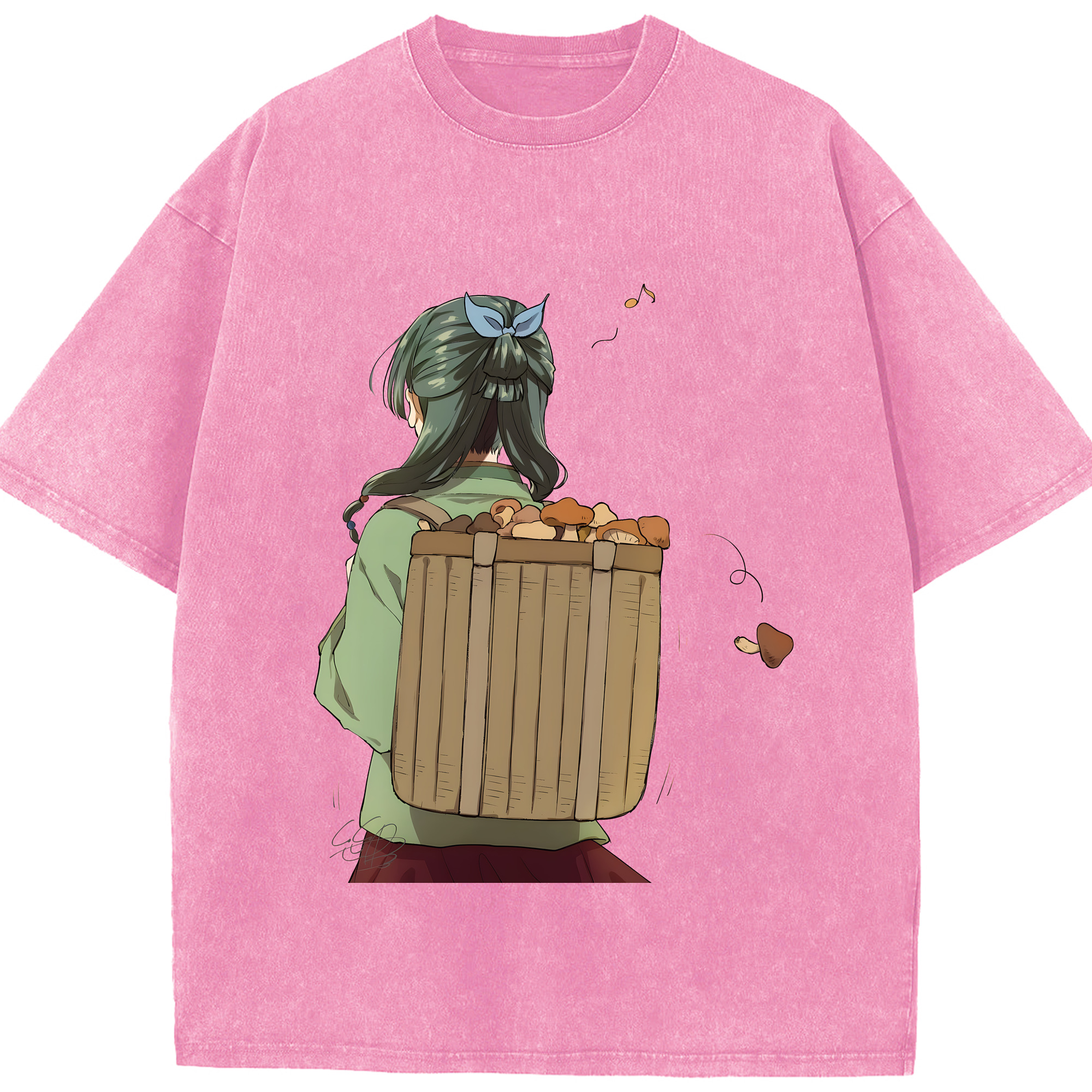 （画像用） 薬屋のひとりごと The Apothecary Diaries 綿100% ヴィンテージ風 半袖Tシャツ（フロントプリント）